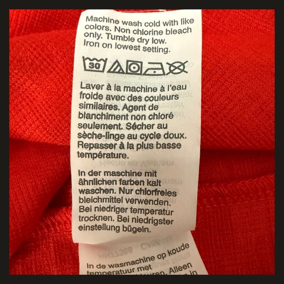 J.Crew Red Faux Wrap Slip On Dress Women’s Medium SP20 AK924 Midi Viscose EUC - Picture 12 of 12